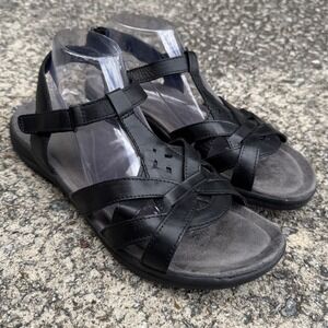 Earth‎ Origins Sylvie Women's Sz 11 M Black Leather Strappy Comfort  Sandals